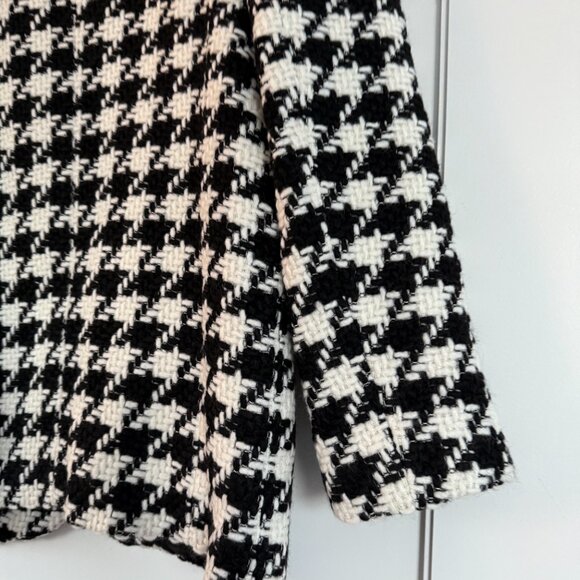 NWT Anine Bing Quinn Blazer Jacket Houndstooth Tweed Padded Shoulders Sz Small - Picture 9 of 9